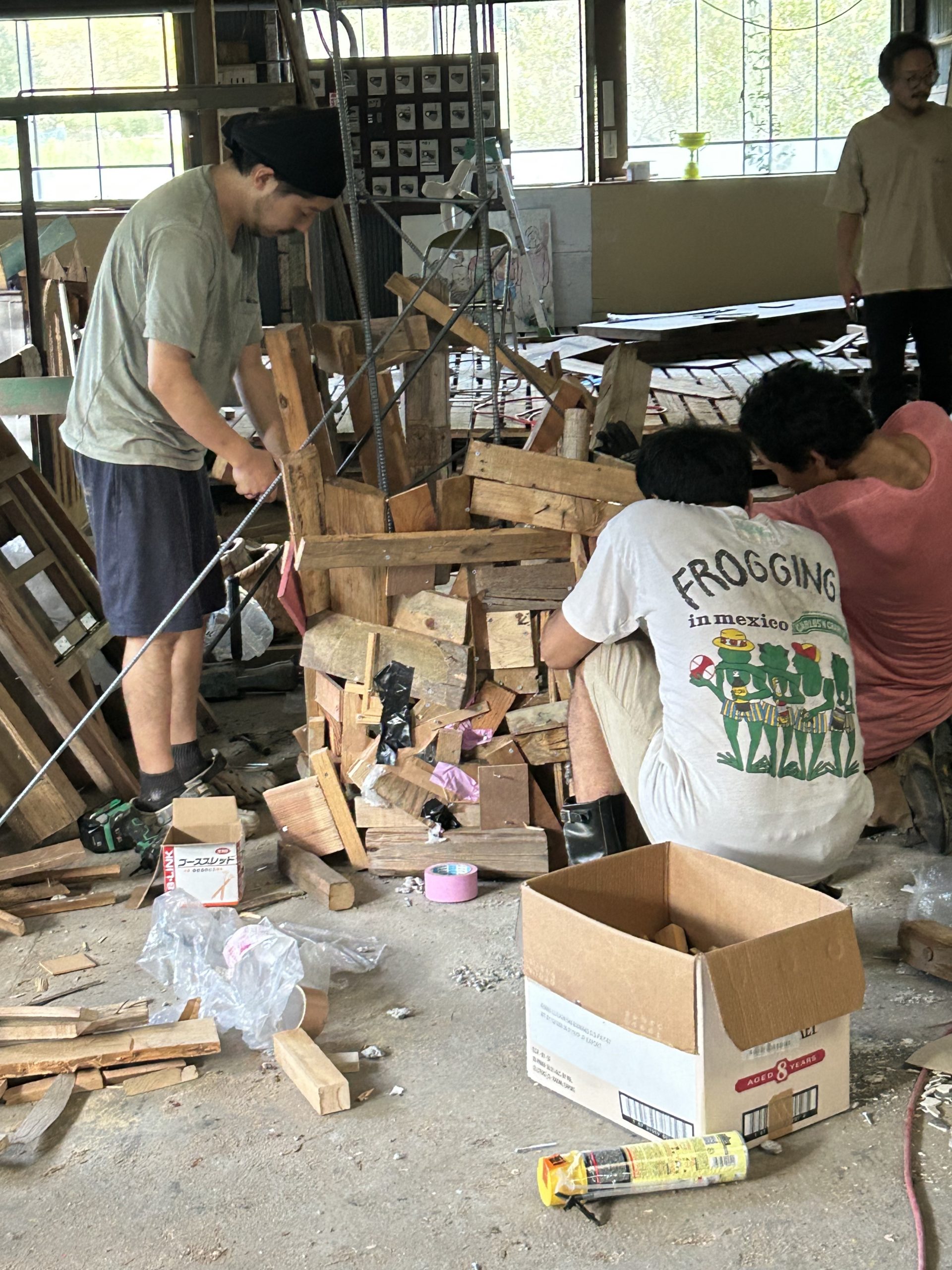 作品制作中の作戦メンバー